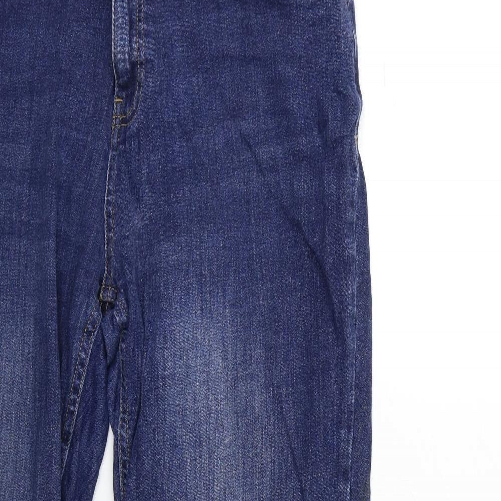 F&F Womens Blue  Denim Straight Jeans Size 16 L28 in