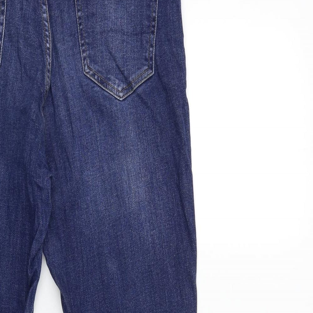 F&F Womens Blue  Denim Straight Jeans Size 16 L28 in