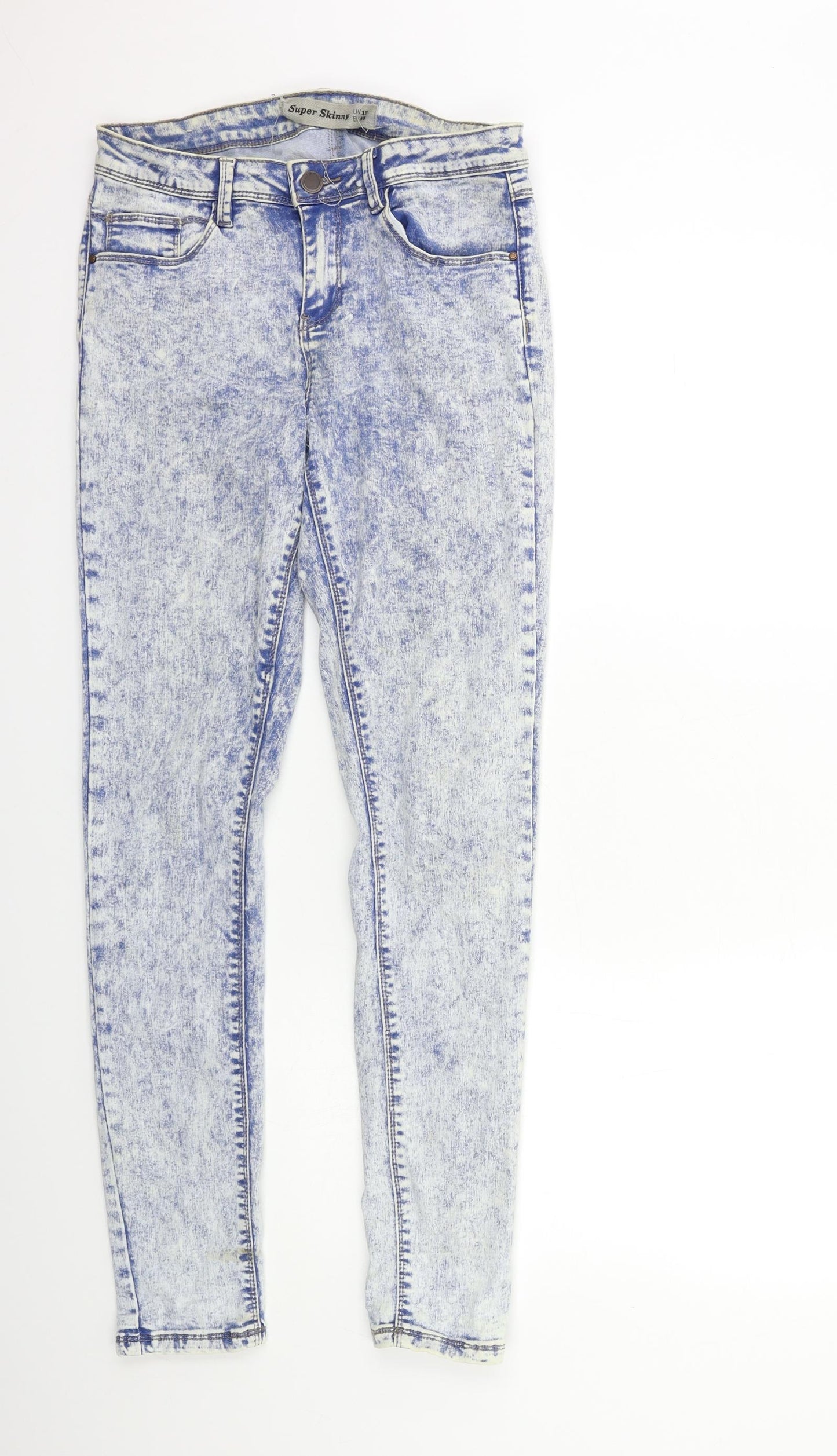 New Look Womens Blue  Denim Skinny Jeans Size 12 L32 in