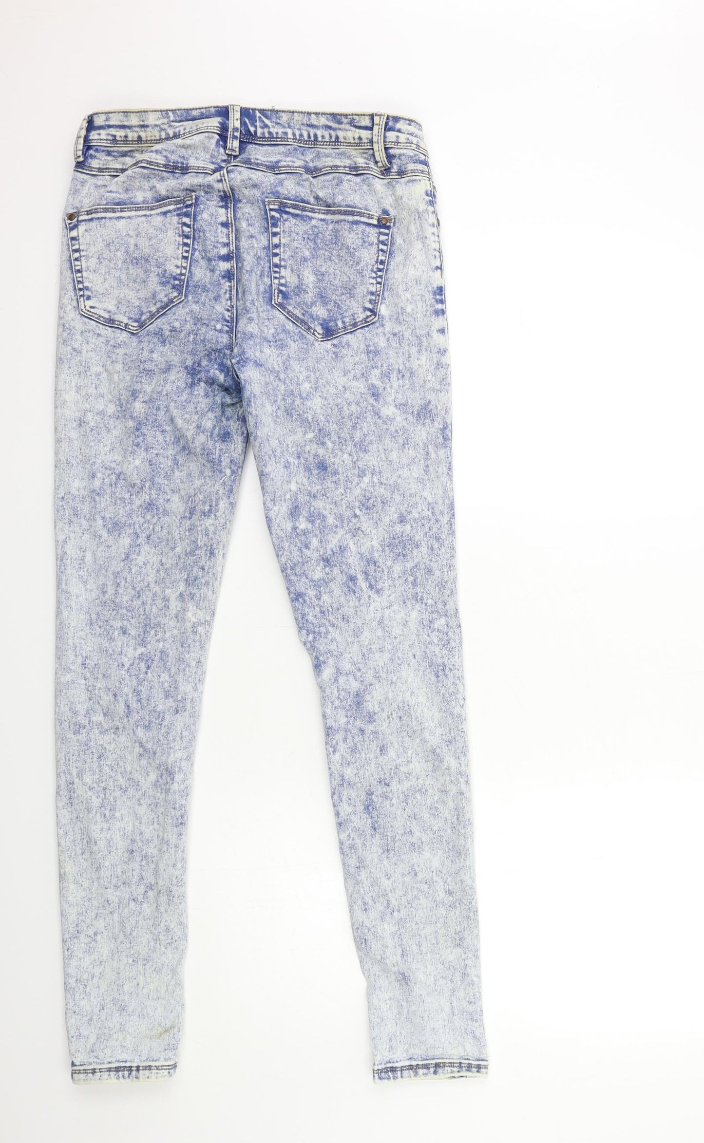 New Look Womens Blue  Denim Skinny Jeans Size 12 L32 in
