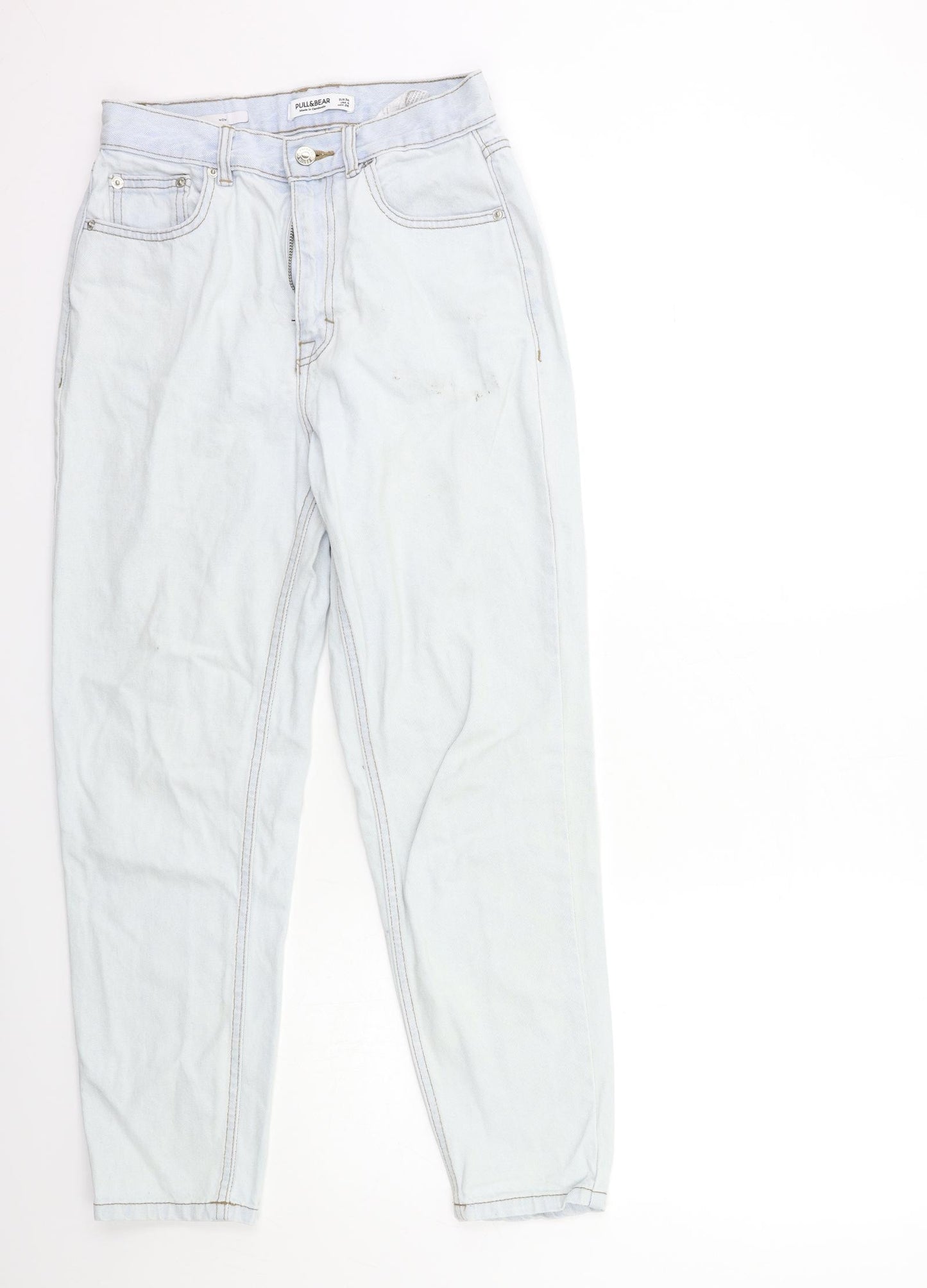 New Look Womens Blue  Denim Mom Jeans Size 8 L26 in