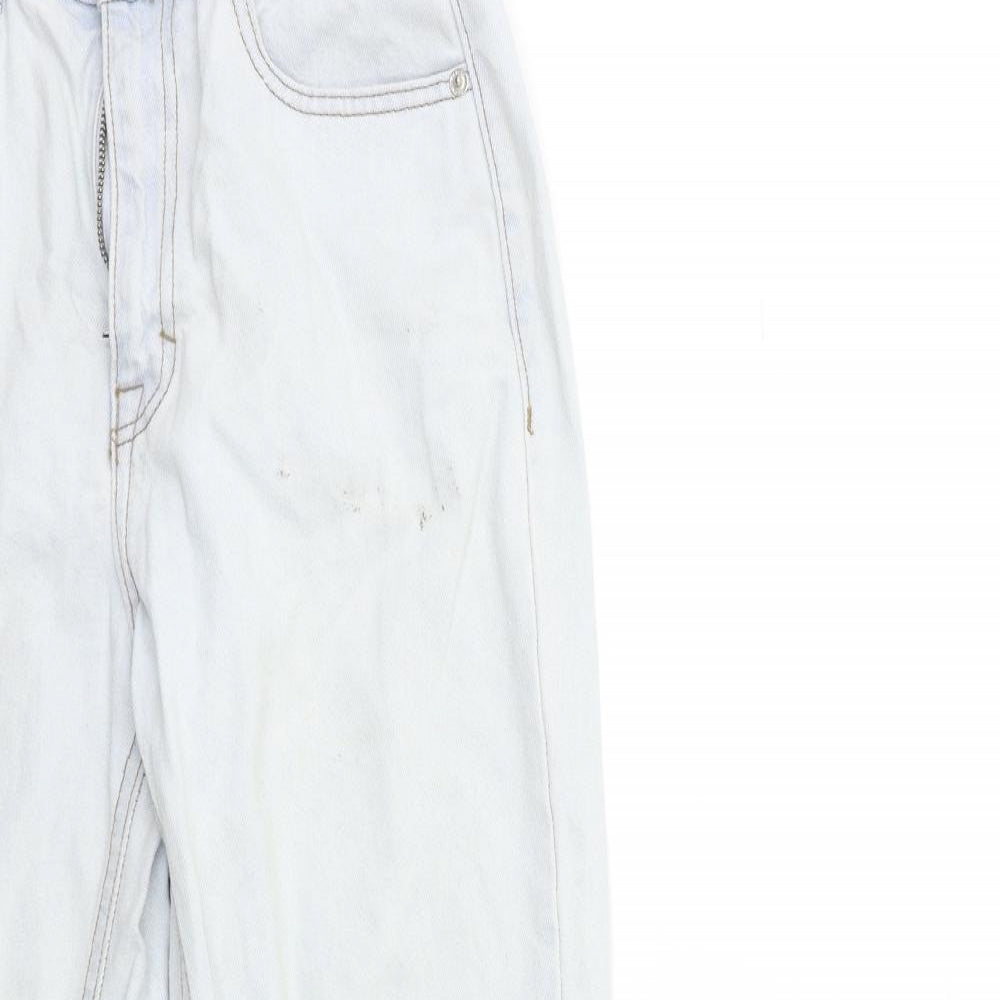 New Look Womens Blue  Denim Mom Jeans Size 8 L26 in