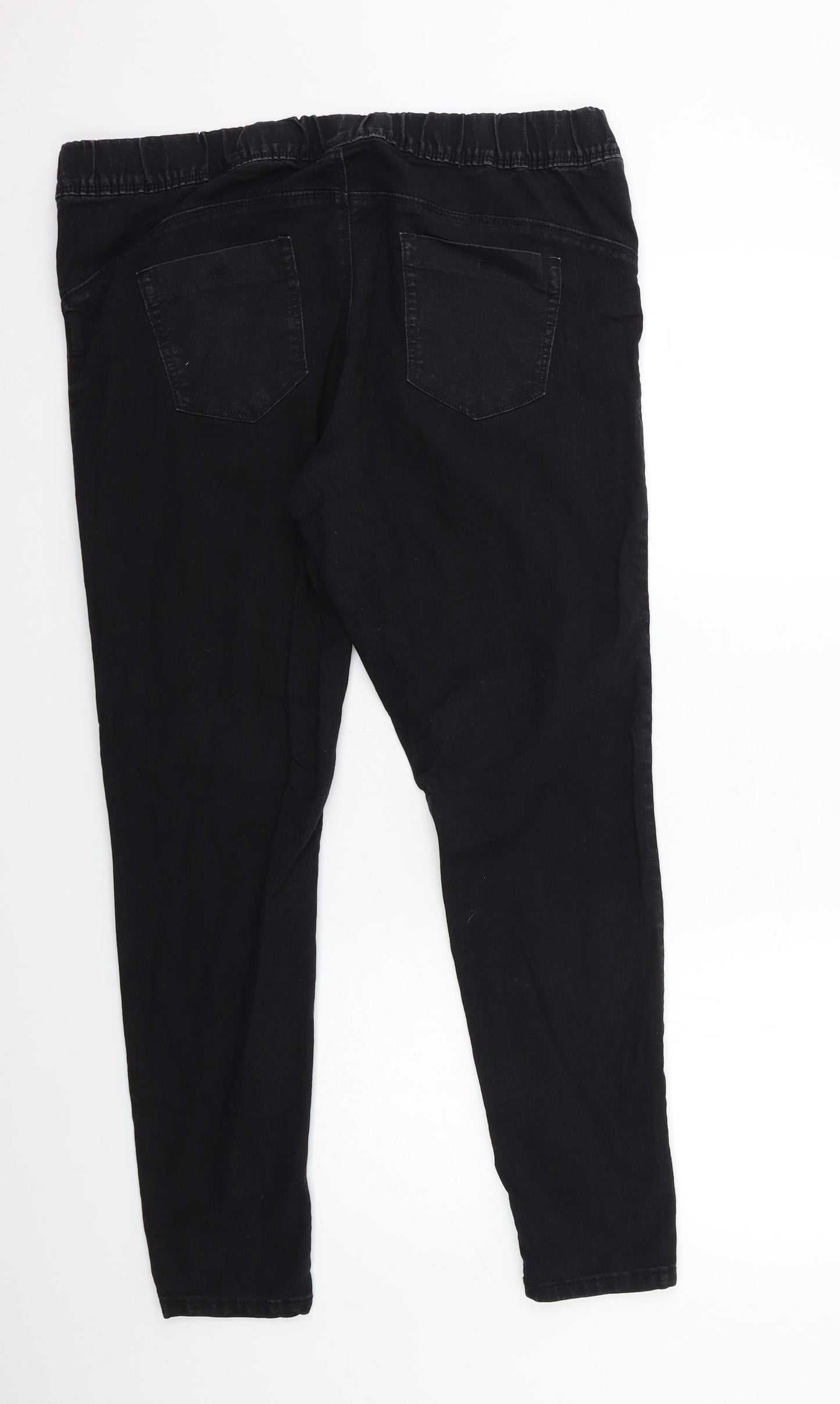 Denim & Co. Womens Black  Denim Jegging Jeans Size 18 L29 in