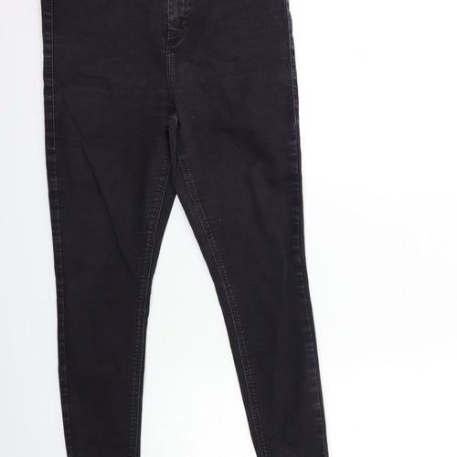 Topshop Womens Black  Denim Skinny Jeans Size 34 in L30 in