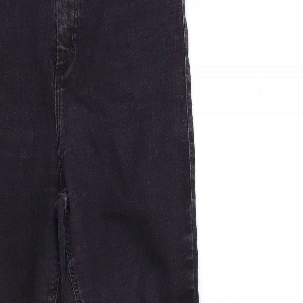 Topshop Womens Black  Denim Skinny Jeans Size 34 in L30 in