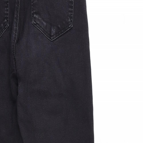 Topshop Womens Black  Denim Skinny Jeans Size 34 in L30 in