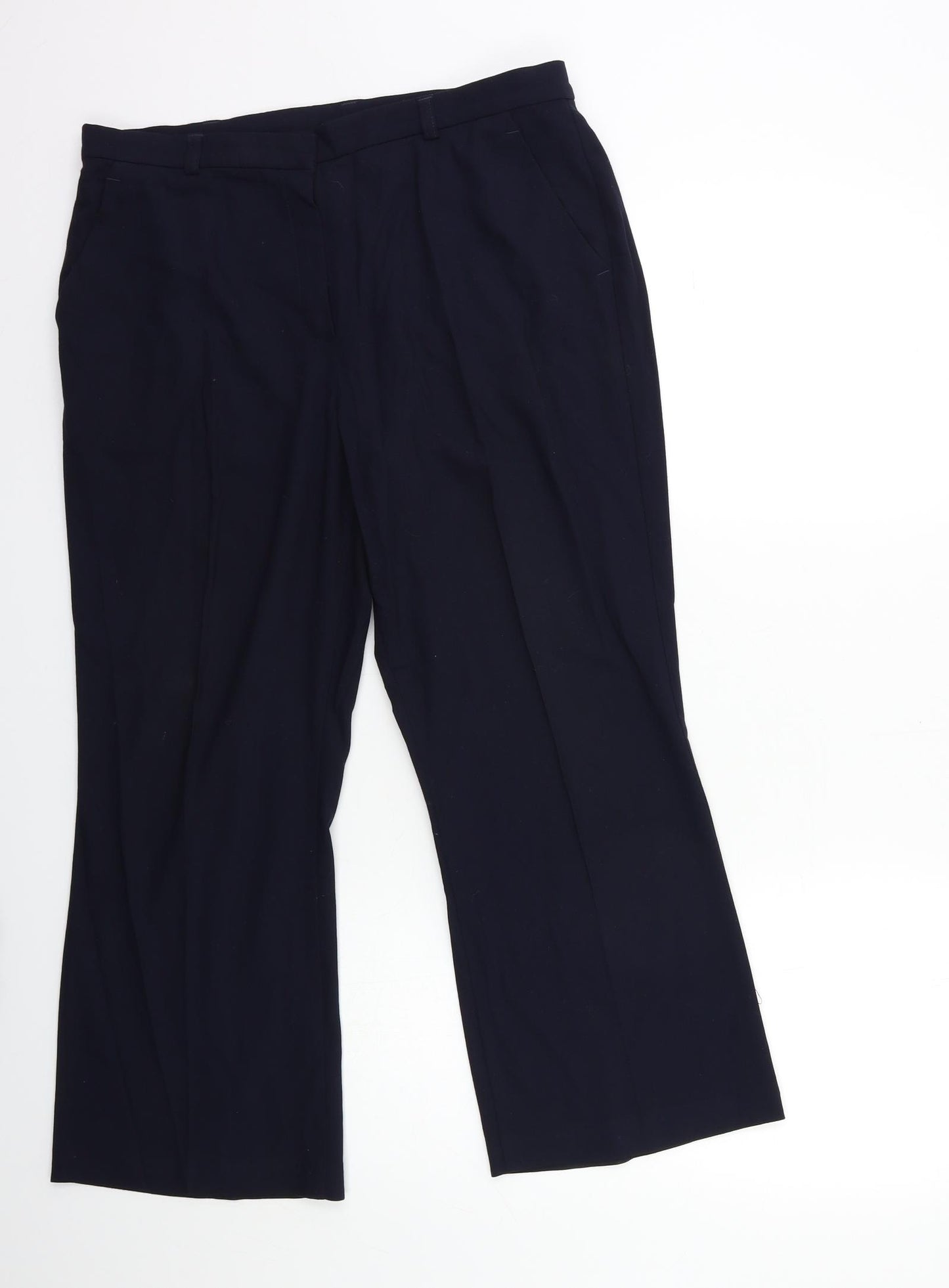 Marks and Spencer Womens Blue   Trousers  Size 14 L26 in