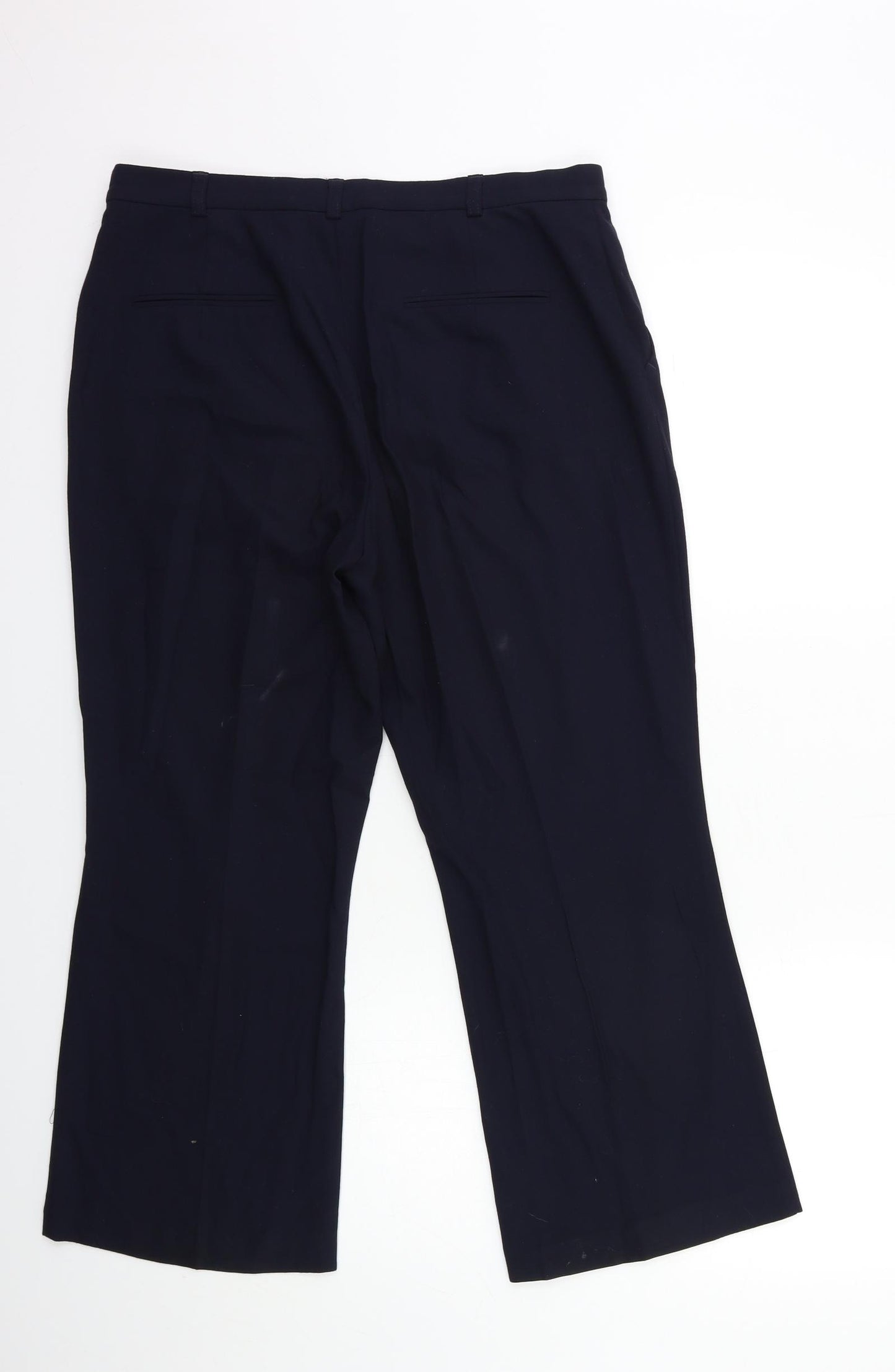 Marks and Spencer Womens Blue   Trousers  Size 14 L26 in