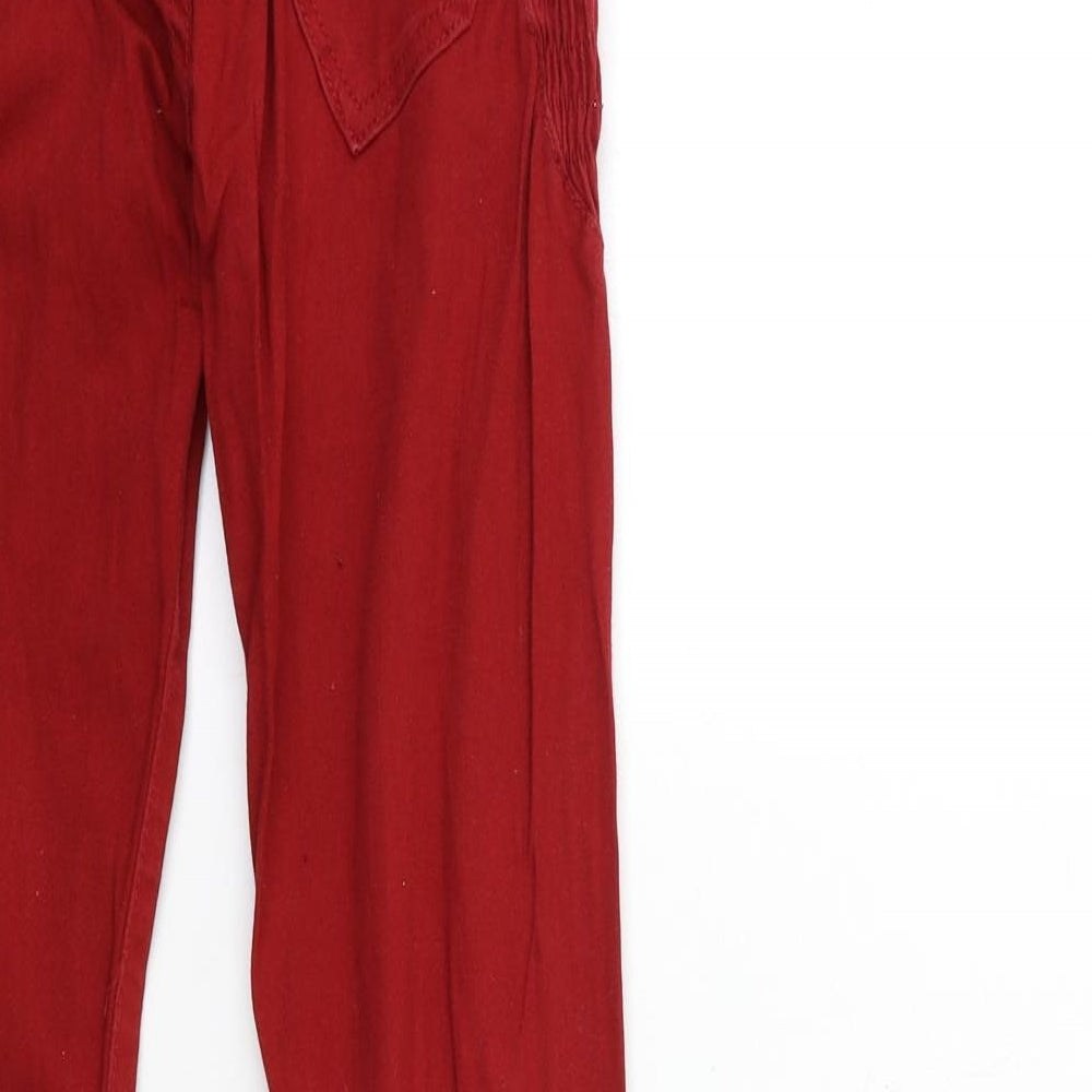VS.Miss Womens Red  Denim Tapered Jeans Size 10 L32 in
