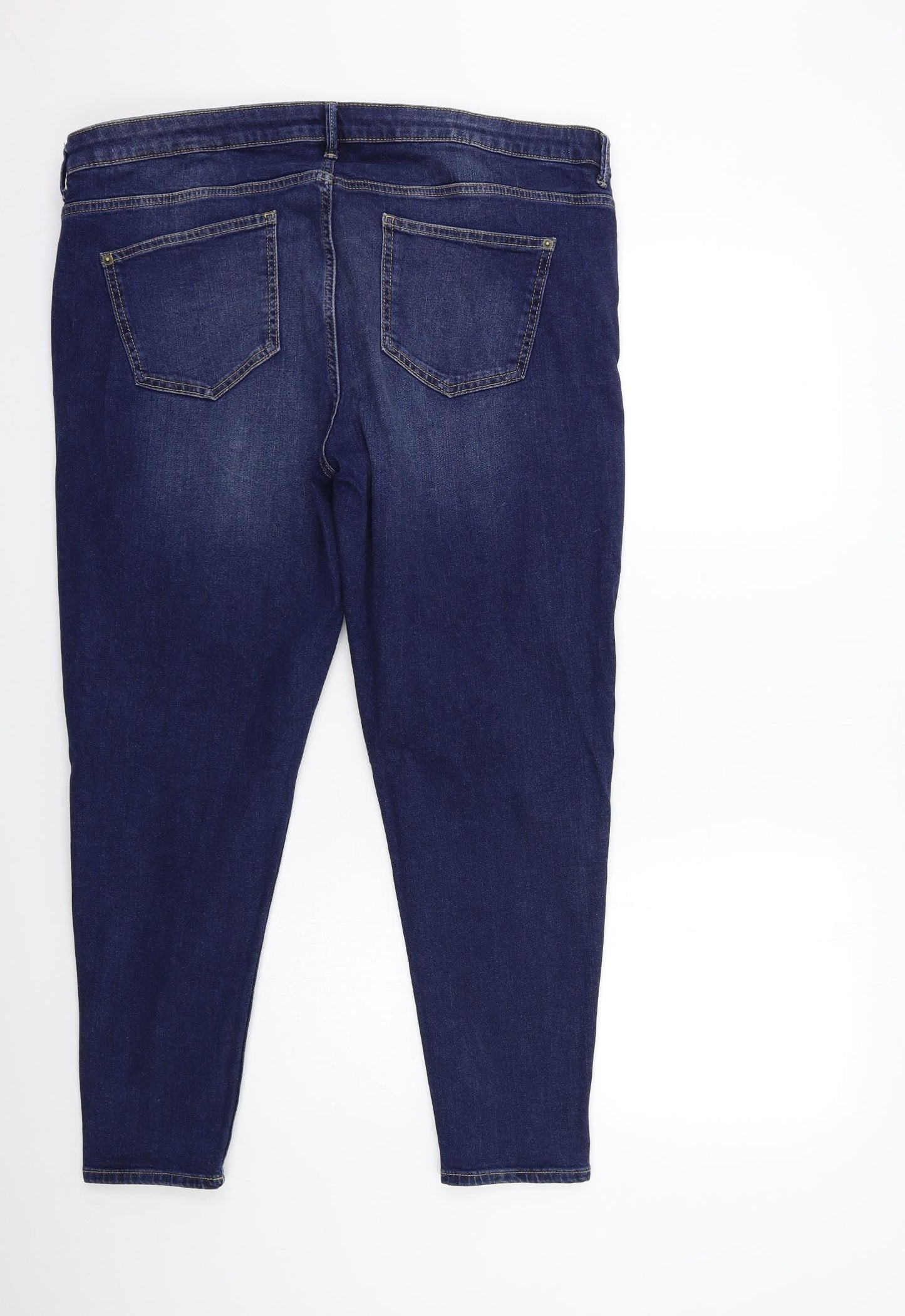 Preworn Womens Blue  Denim Skinny Jeans Size 40 in L28 in