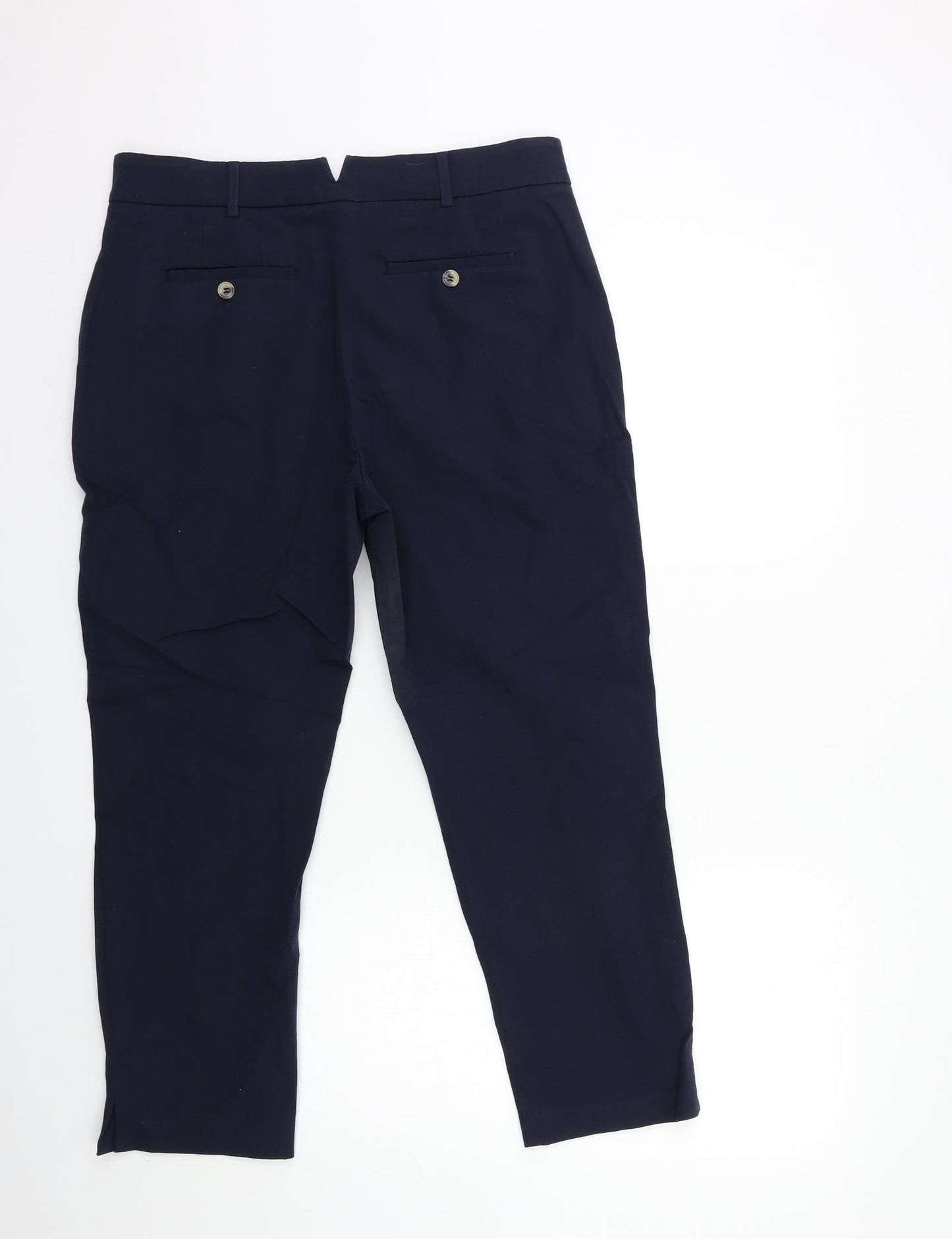 Per Una Womens Blue  Rayon Trousers  Size 10 L26 in