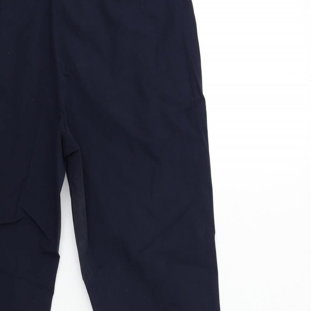 Per Una Womens Blue  Rayon Trousers  Size 10 L26 in