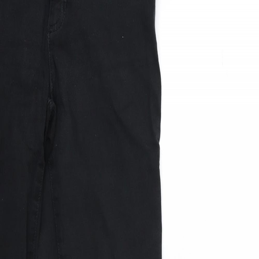 Marks and Spencer Womens Black  Denim Straight Jeans Size 12 L29 in