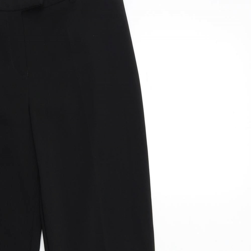 South Womens Black   Trousers  Size 12 L29 in