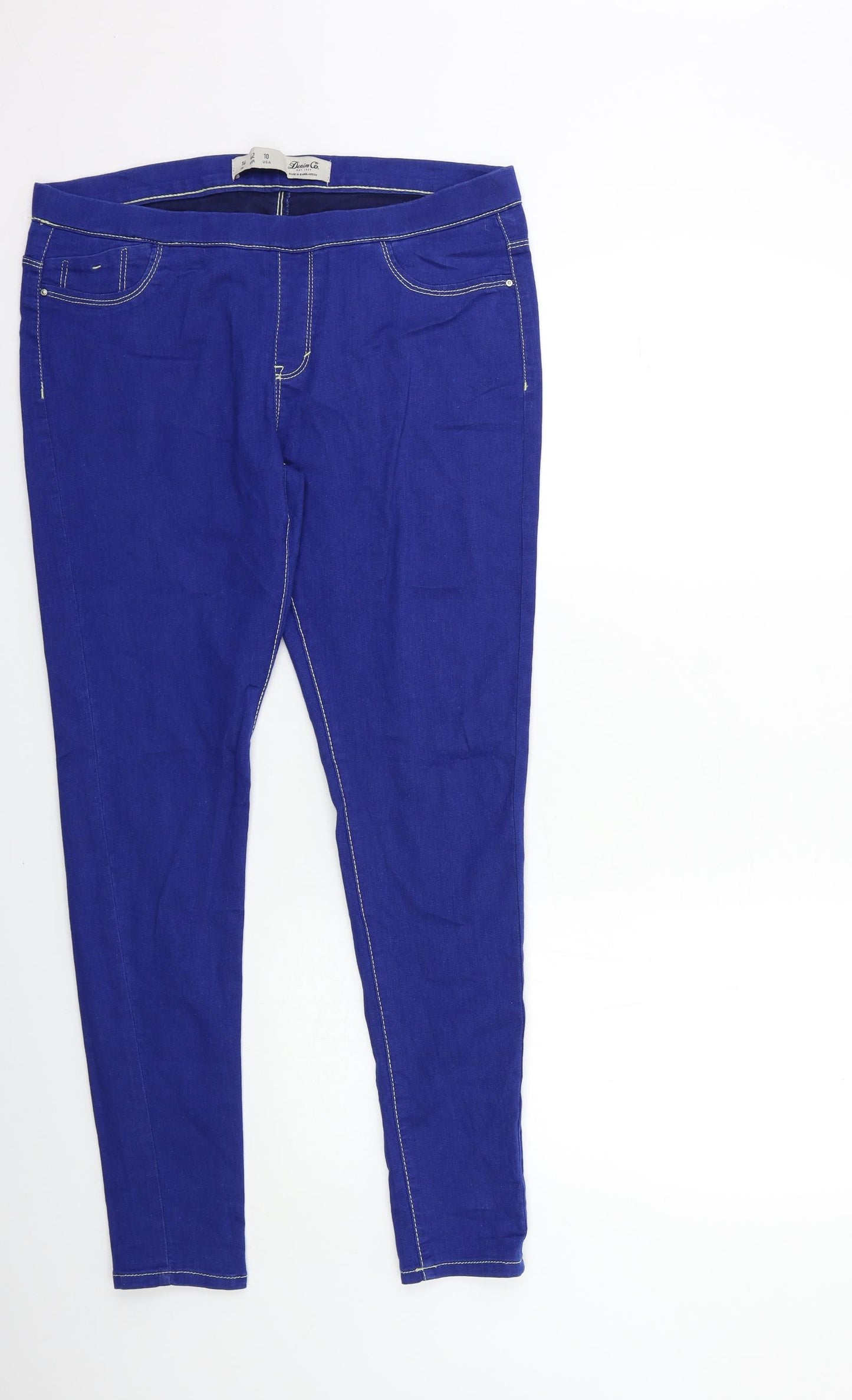 Denim & Co. Womens Blue  Denim Jegging Jeans Size 14 L30 in