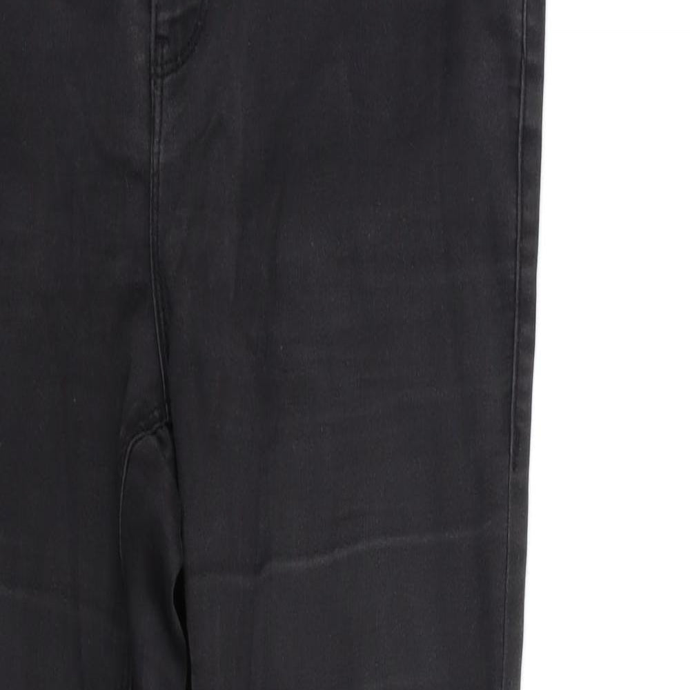 Dorothy Perkins Womens Black  Denim Skinny Jeans Size 14 L30 in