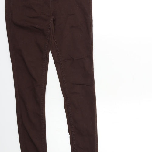 Pieces Womens Brown  Denim Skinny Jeans Size 23 in L31 in