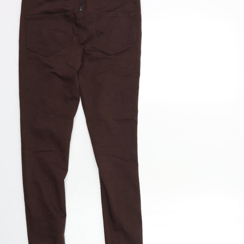 Pieces Womens Brown  Denim Skinny Jeans Size 23 in L31 in