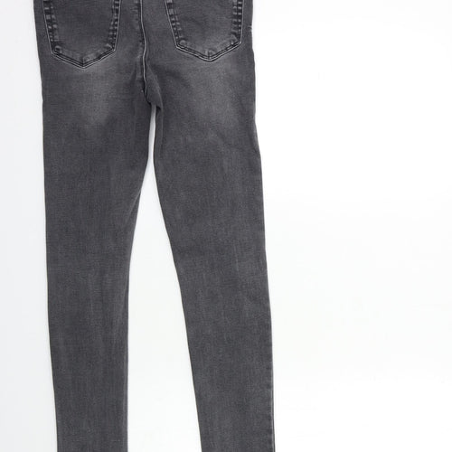 New Look Womens Grey  Denim Skinny Jeans Size 10 L30 in