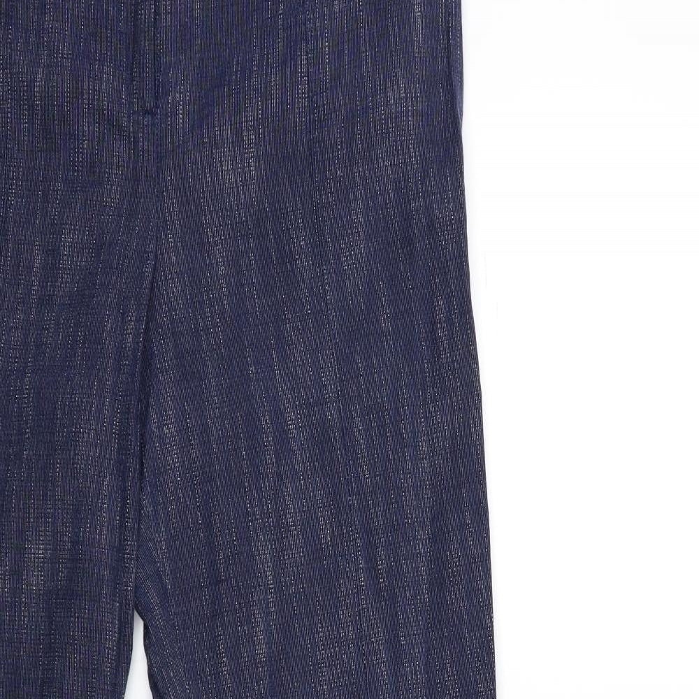 women Womens Blue   Trousers  Size 14 L30 in