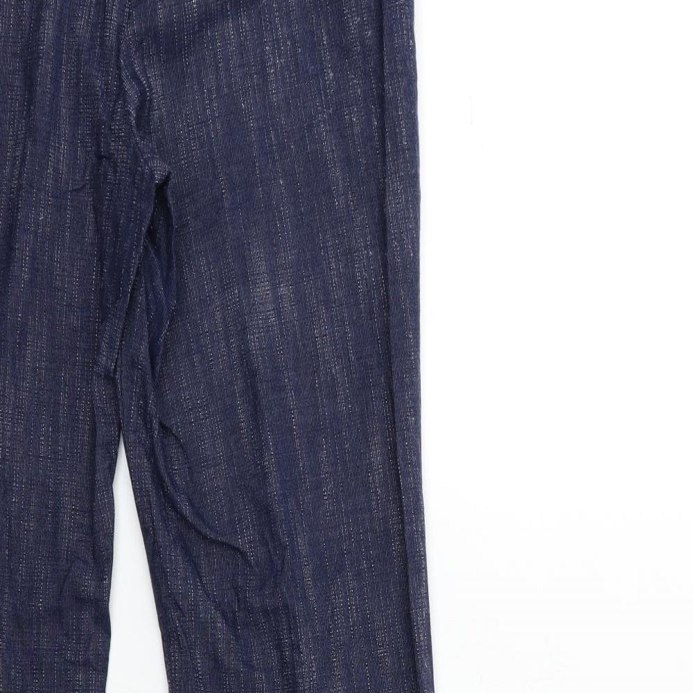 women Womens Blue   Trousers  Size 14 L30 in
