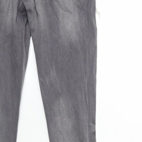 Denim & Co. Womens Grey  Denim Skinny Jeans Size 10 L29 in