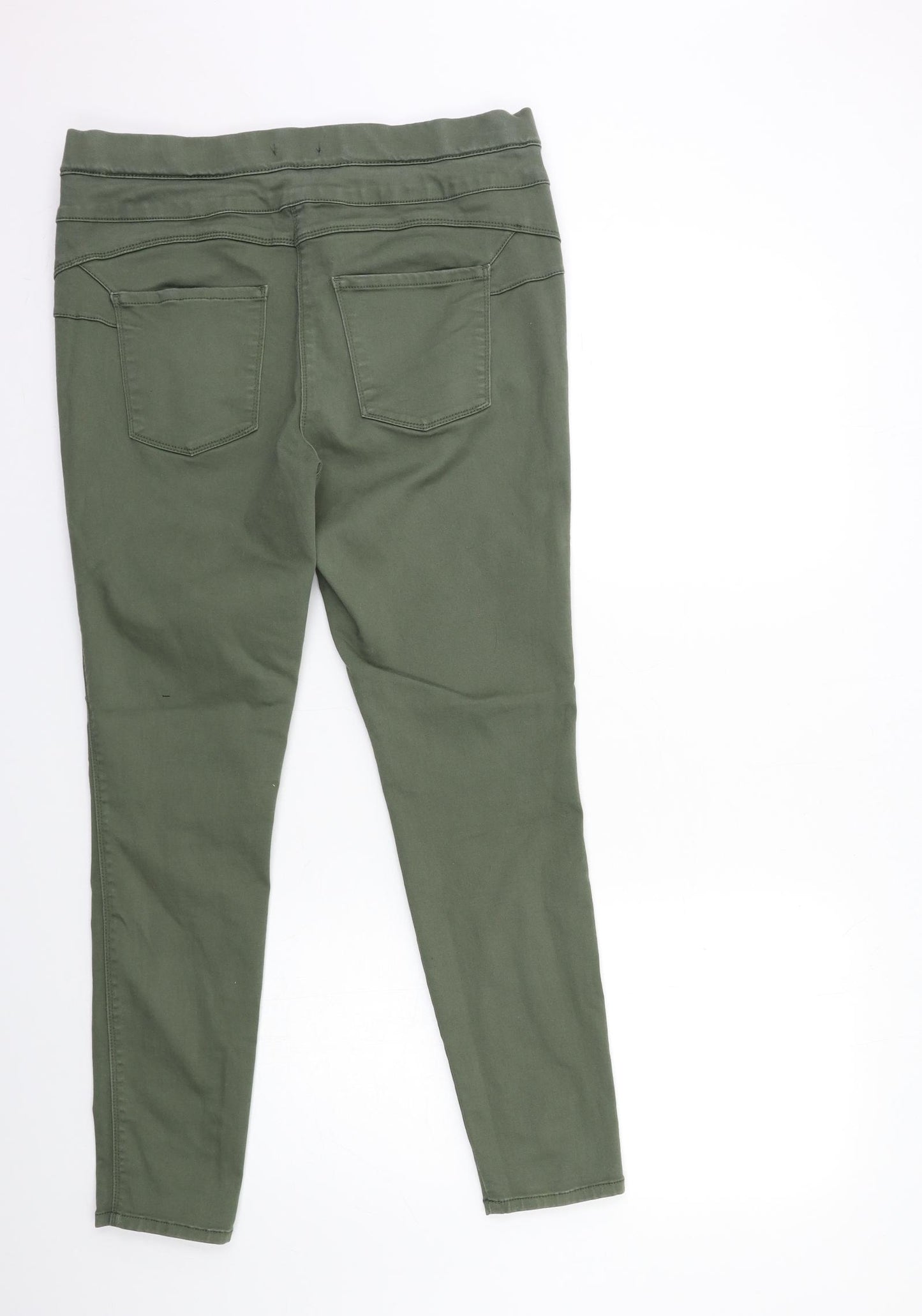 M&Co Womens Green  Denim Jegging Jeans Size 12 L28 in