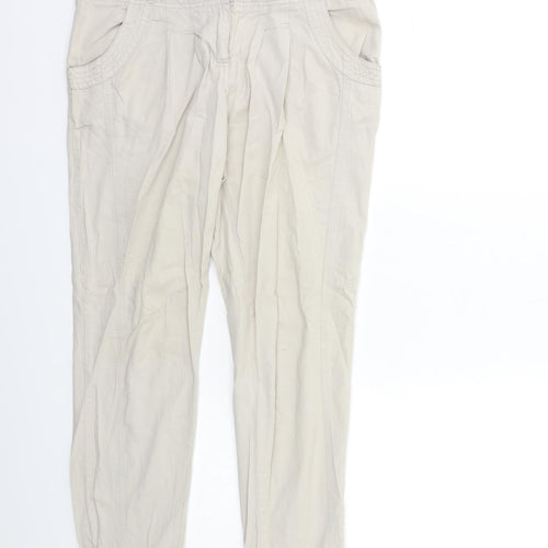 Dorothy Perkins Womens Grey   Cargo Trousers Size 8 L24 in