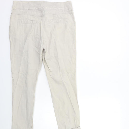 Dorothy Perkins Womens Grey   Cargo Trousers Size 8 L24 in