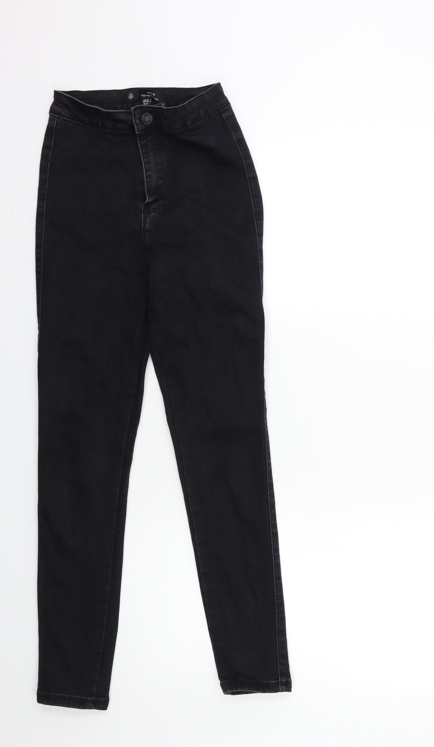 Missguided Womens Black  Denim Skinny Jeans Size 6 L26 in