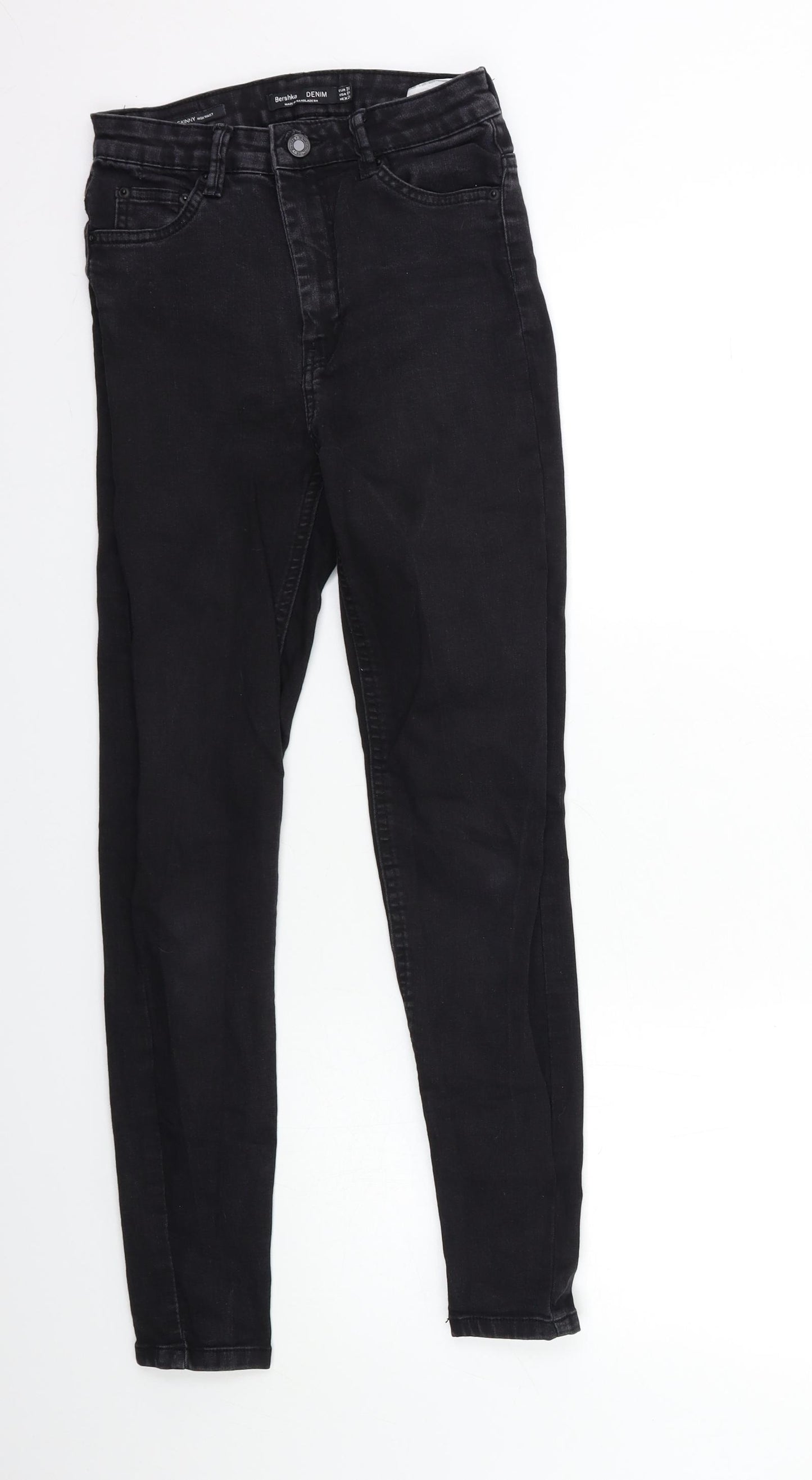 Missguided Womens Black  Denim Skinny Jeans Size 8 L27 in
