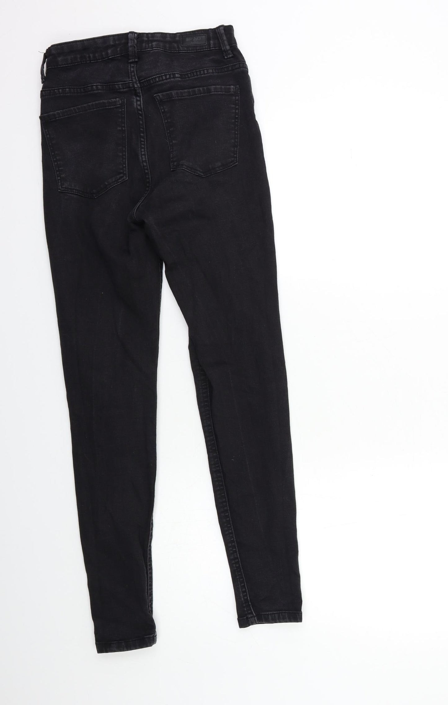 Missguided Womens Black  Denim Skinny Jeans Size 8 L27 in