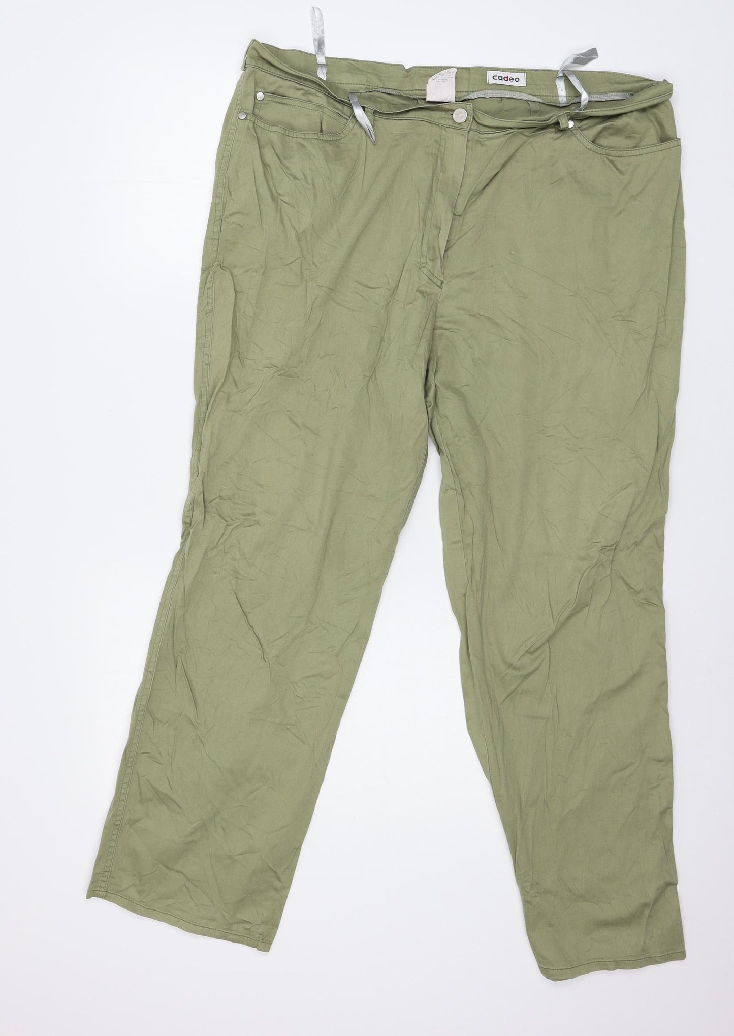 Cadeo Womens Green   Trousers  Size 40 in L27 in