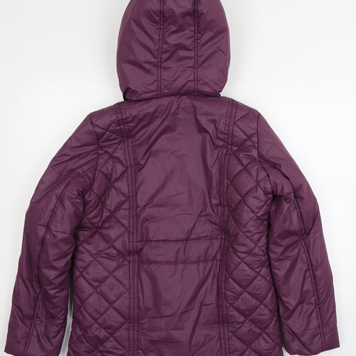 Damart Womens Purple   Parka Coat Size 10