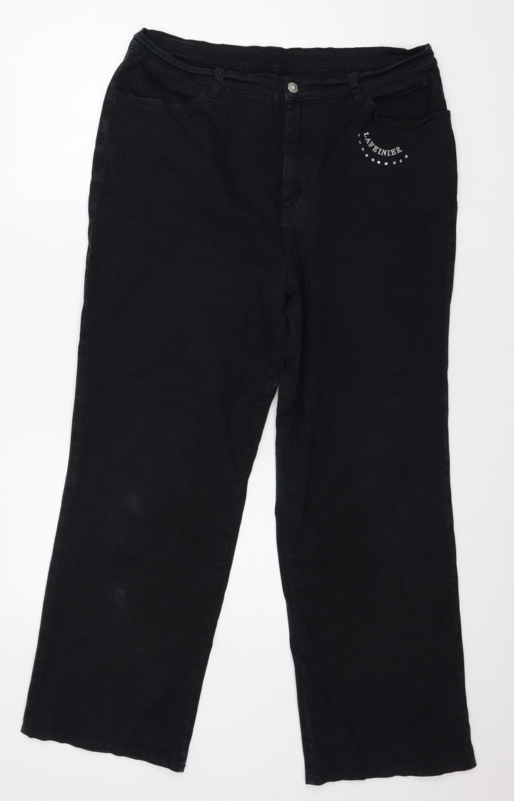 Lafei.Nier Womens Blue  Denim Straight Jeans Size 34 in L27 in
