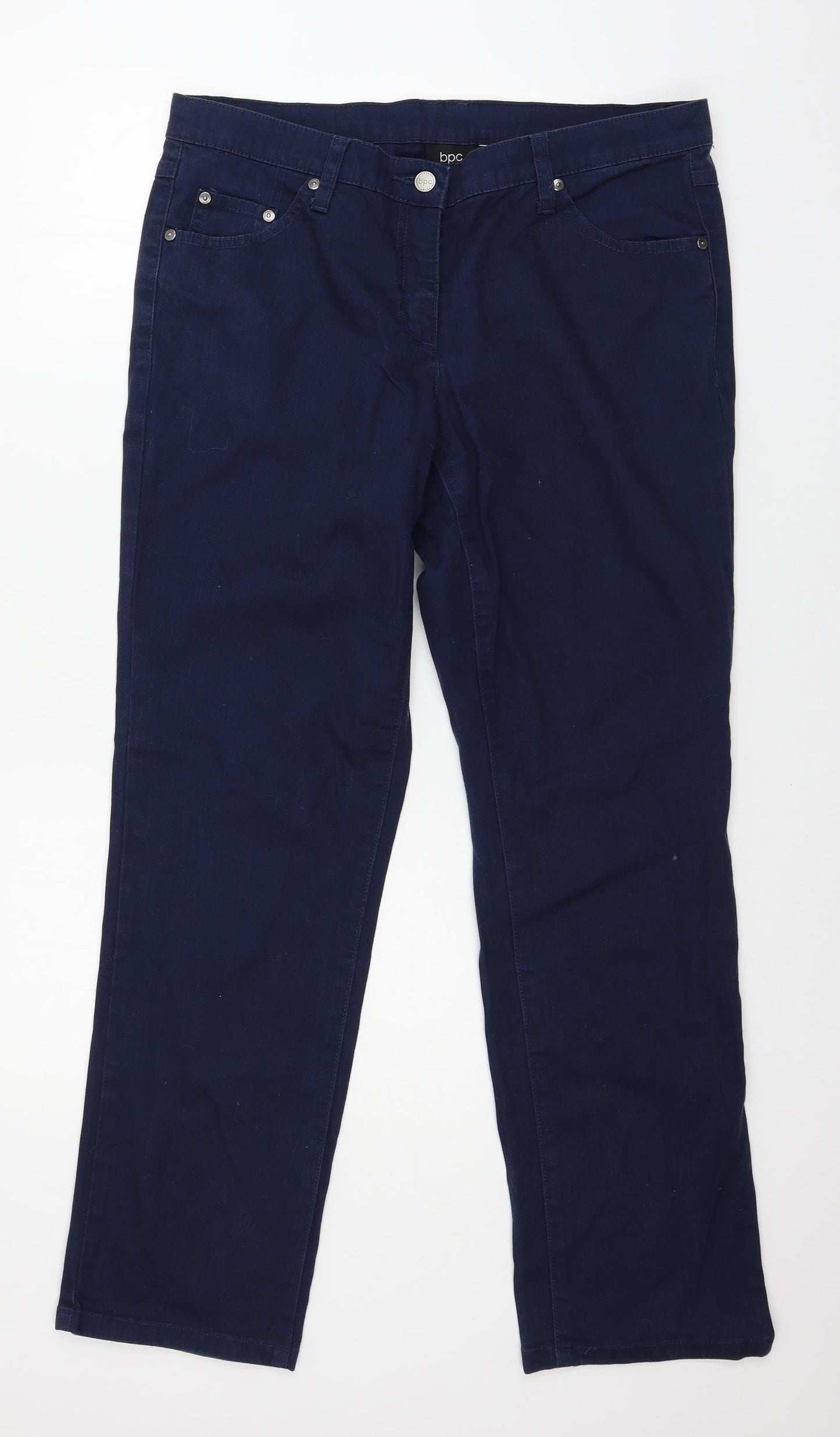 bpc Womens Blue  Denim Trousers  Size 34 in L29 in