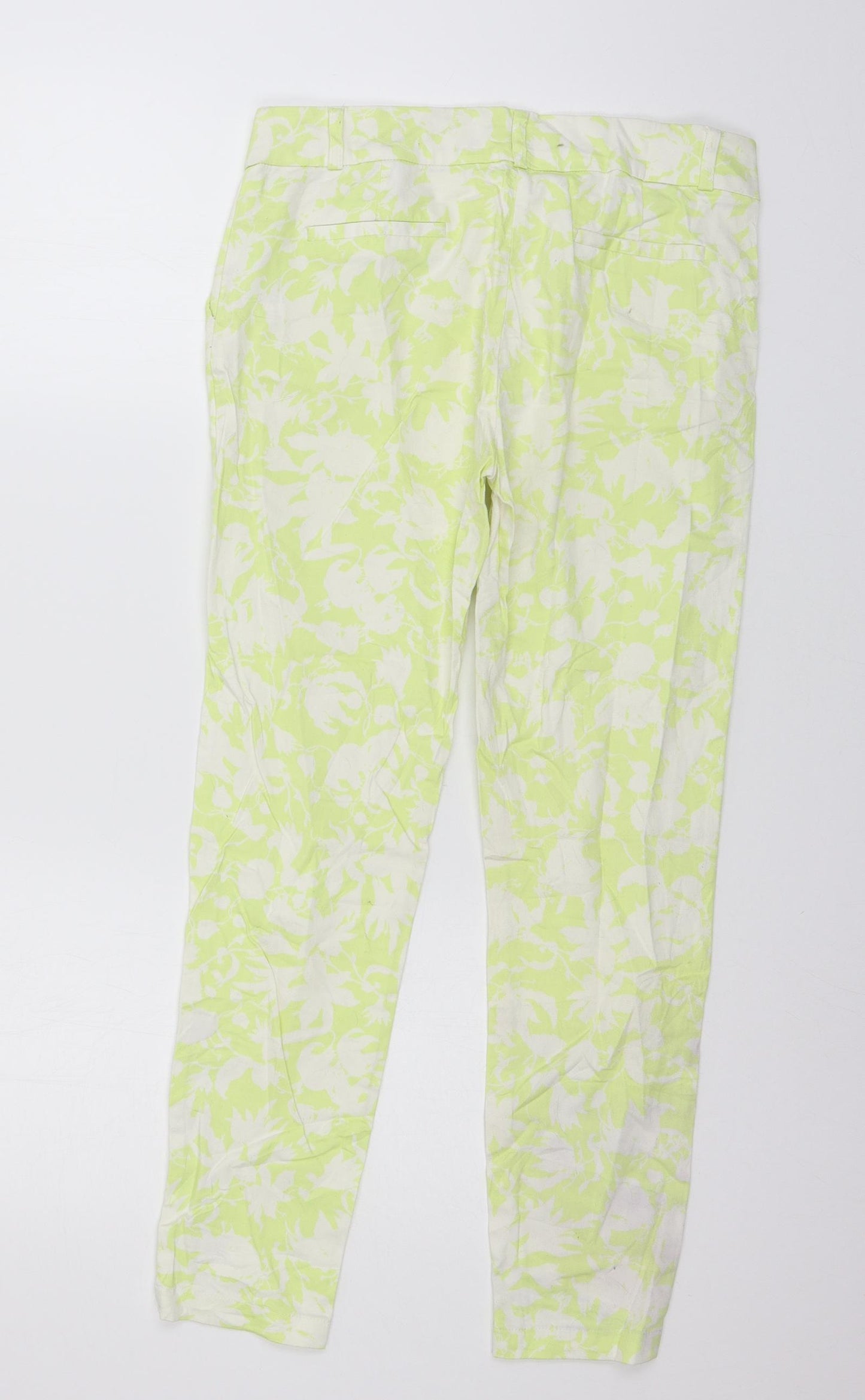 Top Secret Womens Green Geometric  Trousers  Size 8 L26 in