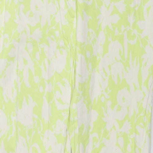 Top Secret Womens Green Geometric  Trousers  Size 8 L26 in