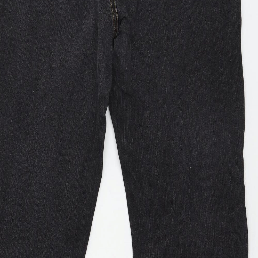 John Banner Womens Grey  Denim Straight Jeans Size 16 L27 in