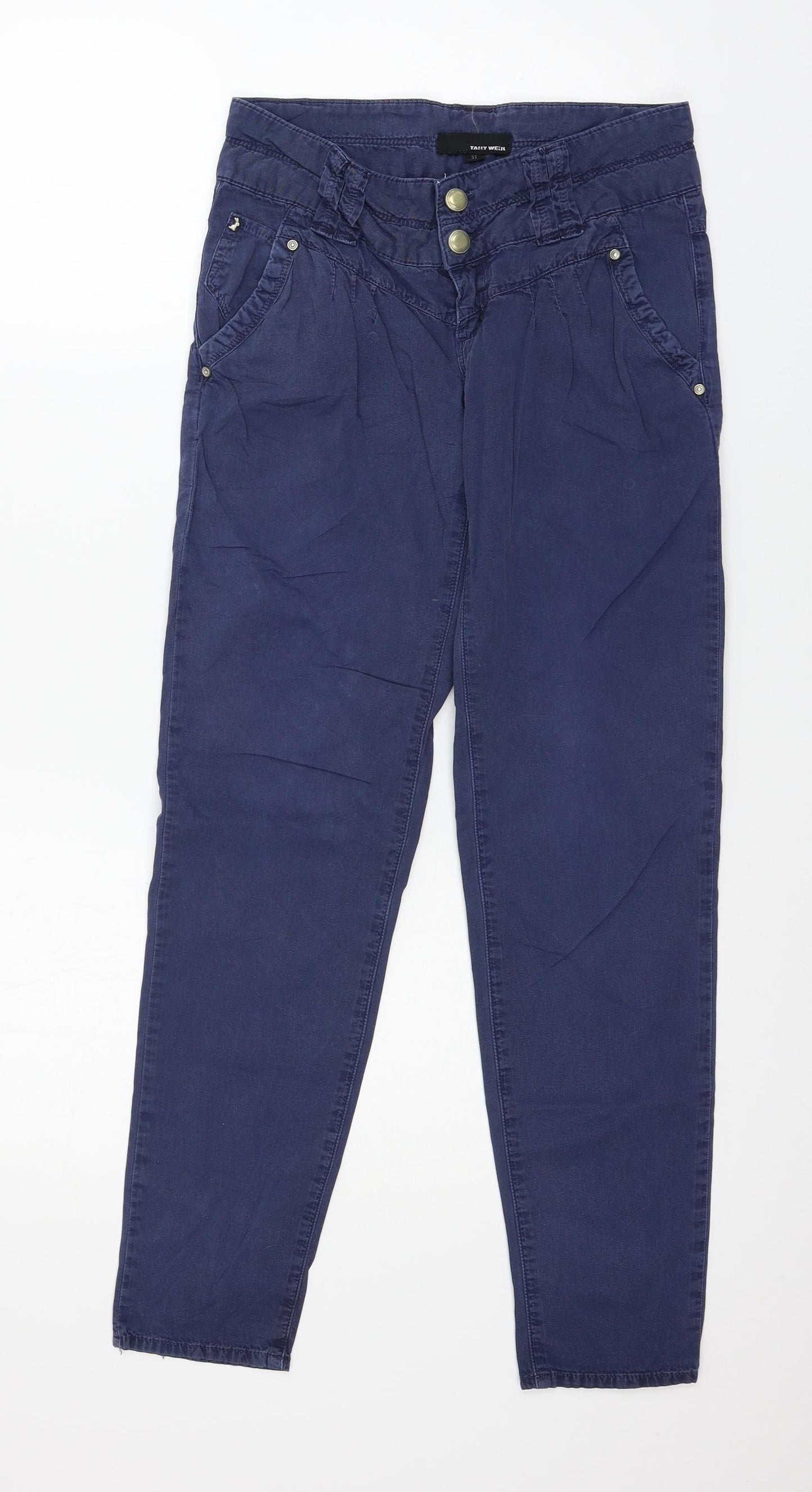 TALLY WEiJL Womens Blue   Trousers  Size 4 L26 in