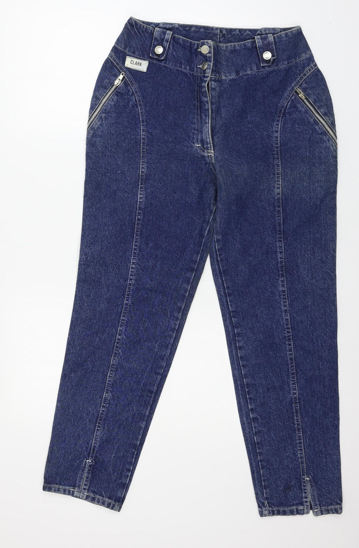 Clark Womens Blue  Denim Tapered Jeans Size 28 in L27 in