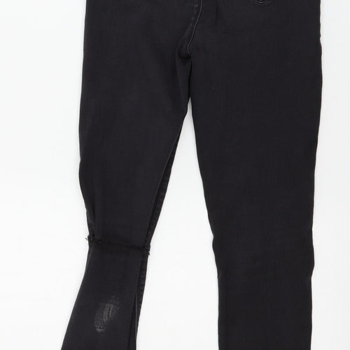 Missguided Womens Black  Denim Skinny Jeans Size 10 L27 in