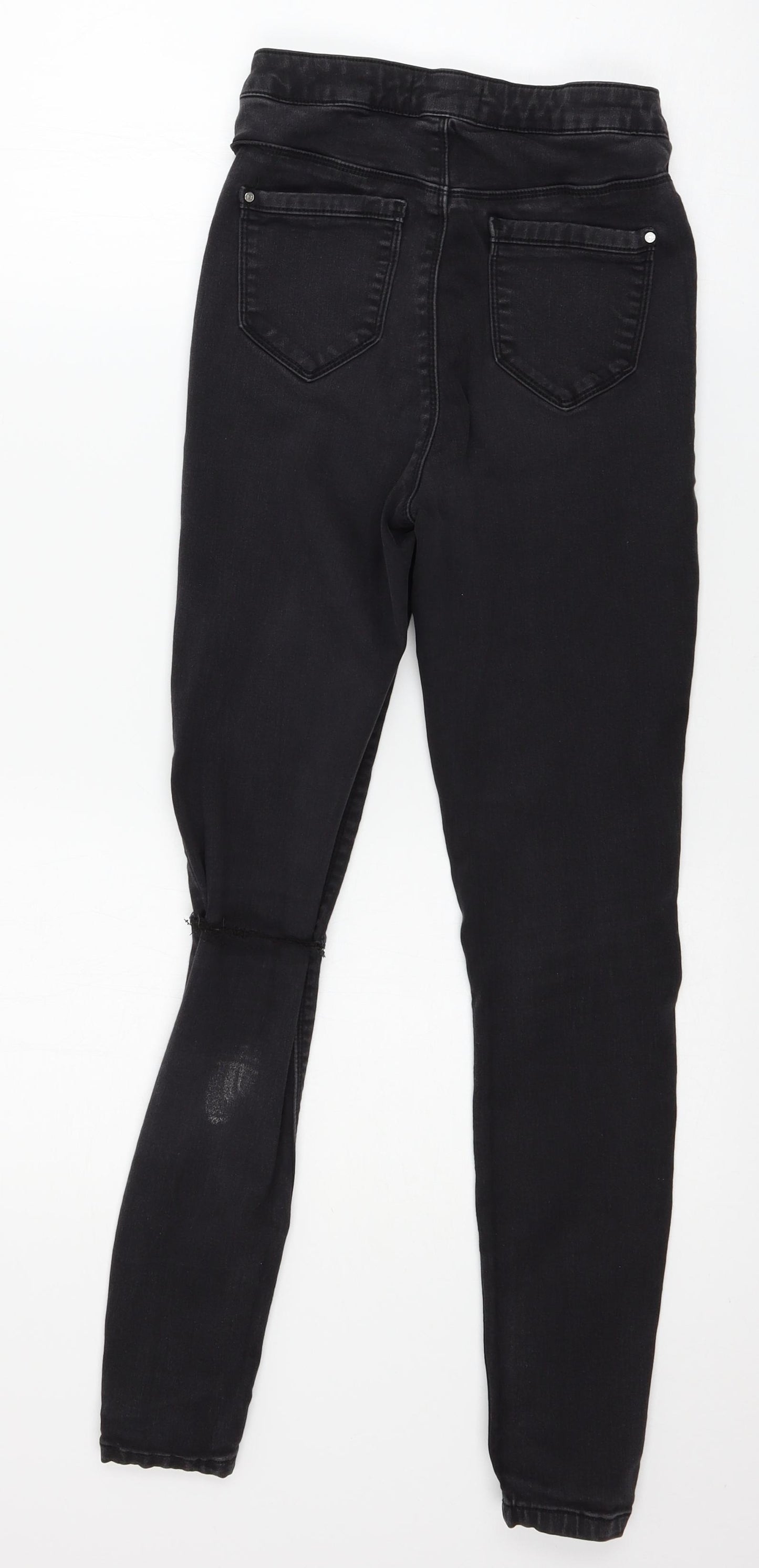 Missguided Womens Black  Denim Skinny Jeans Size 10 L27 in