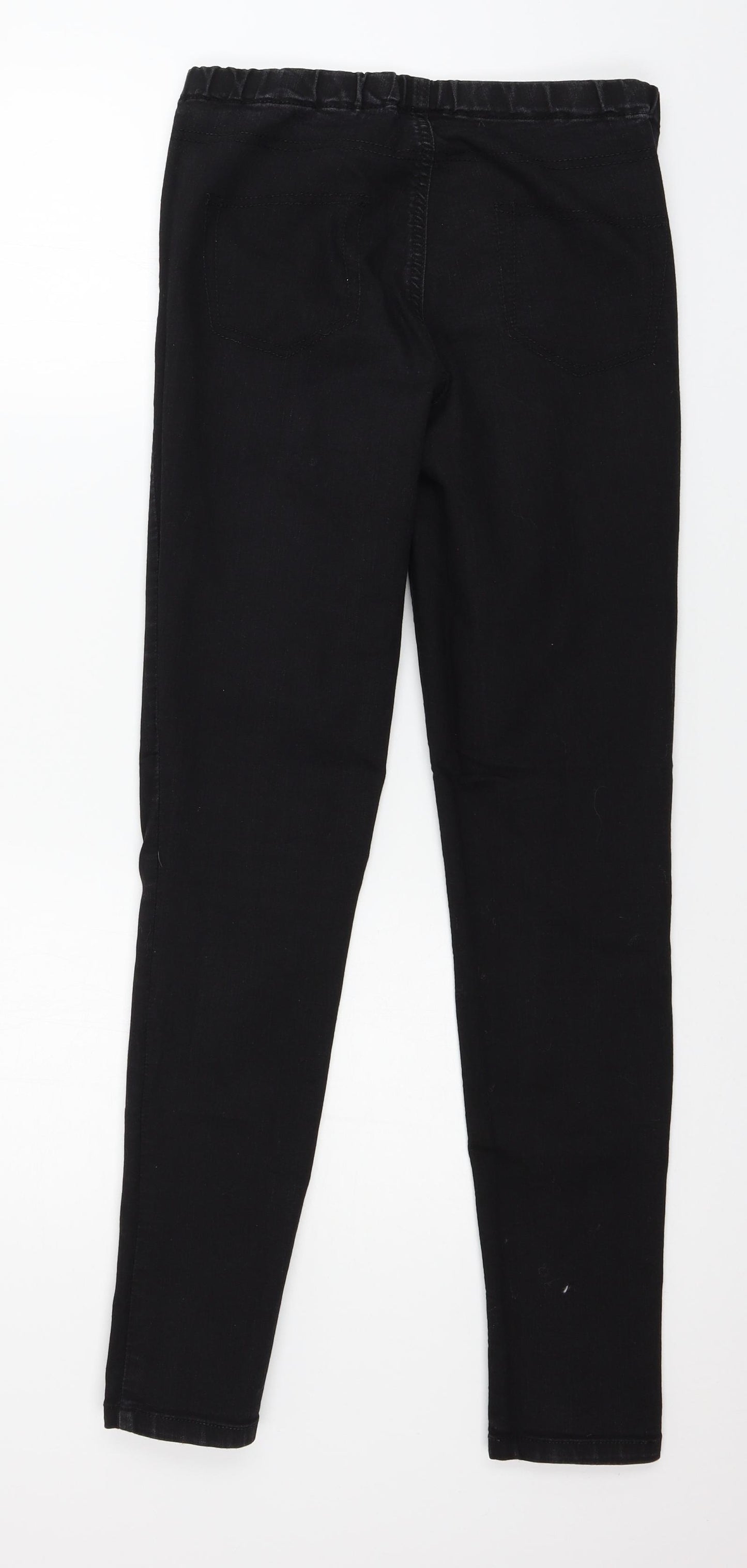 Warehouse Womens Black  Denim Jegging Jeans Size 12 L30 in