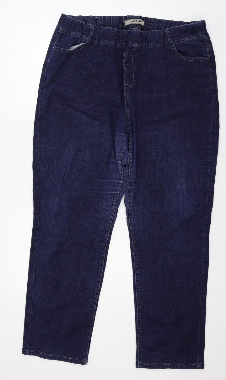 Sunbird Womens Blue Denim Jegging Jeans Size 14 L28 in