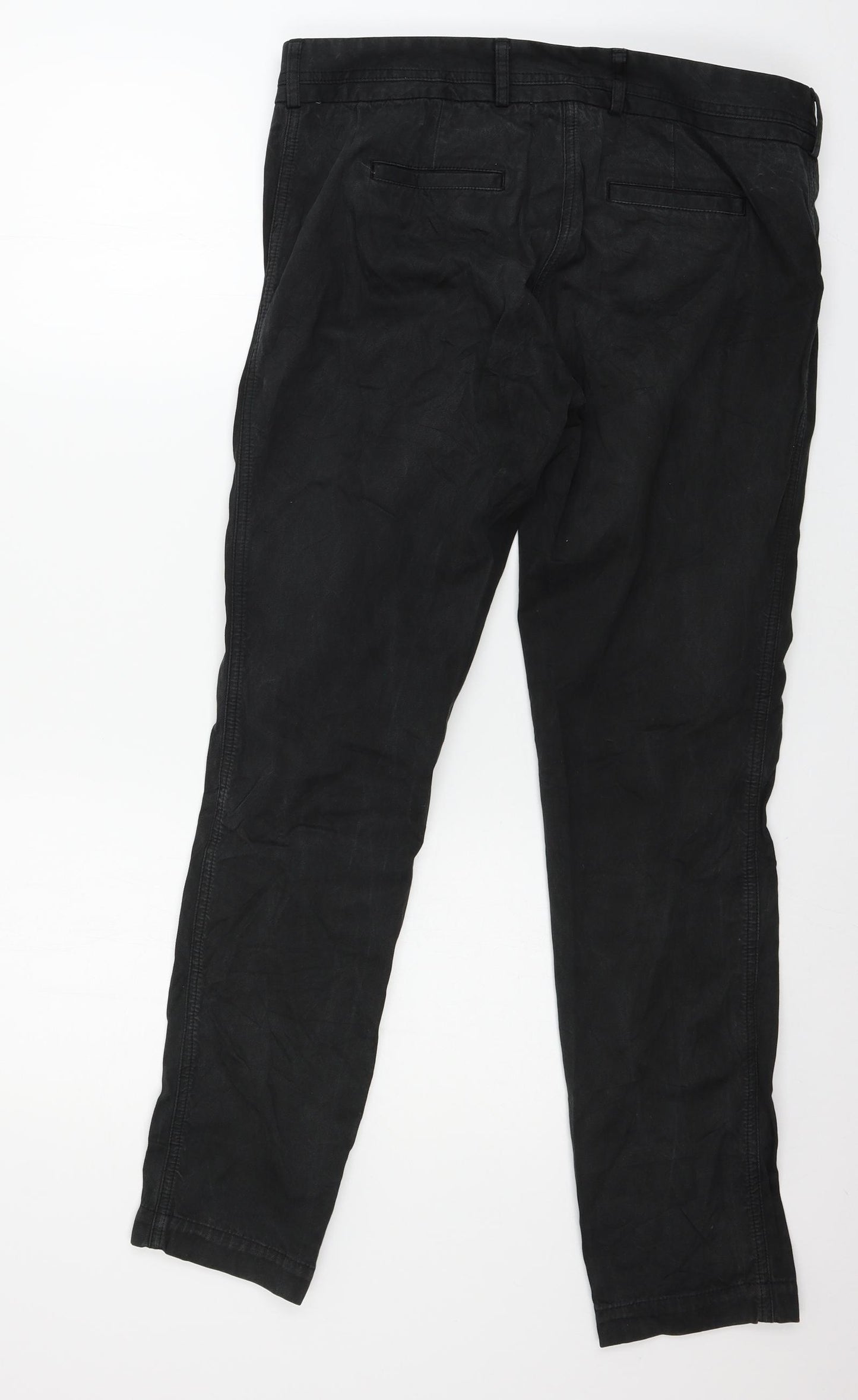 hannes roether Womens Black   Trousers  Size L L29 in