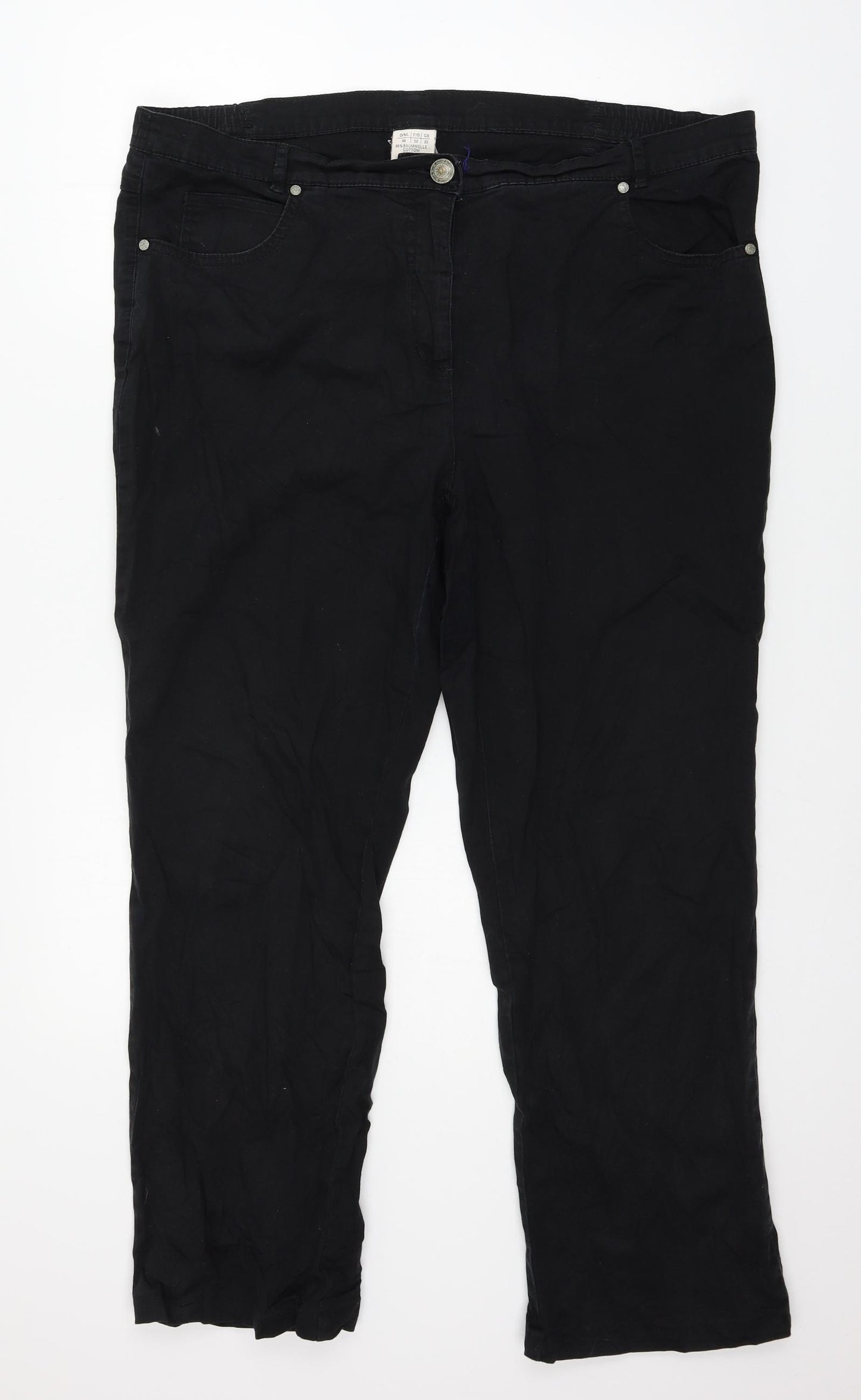 Preworn Womens Black   Straight Jeans Size 22 L27 in