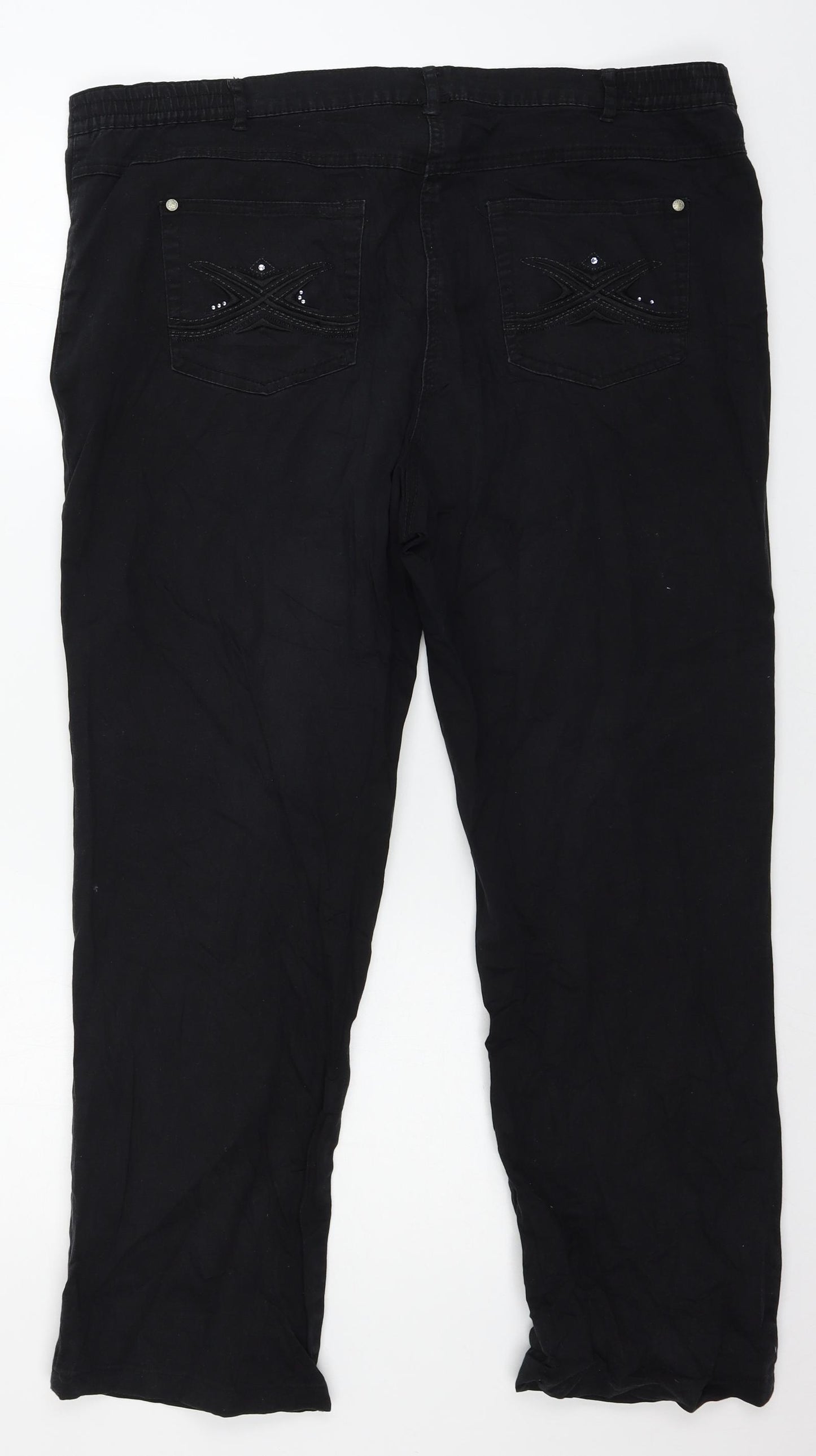 Preworn Womens Black   Straight Jeans Size 22 L27 in