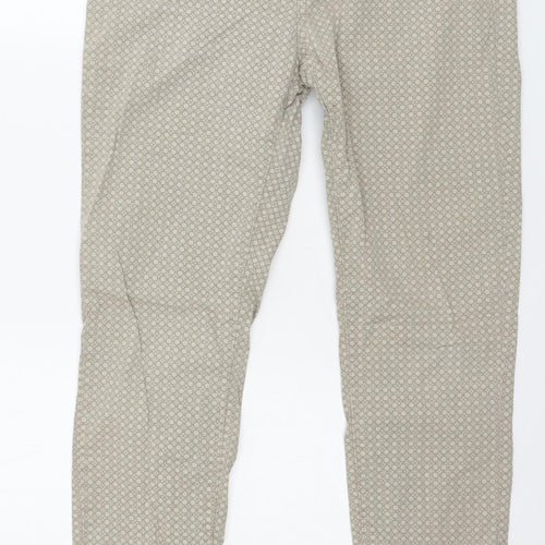 Preworn Womens Green Geometric  Trousers  Size 32 in L28 in