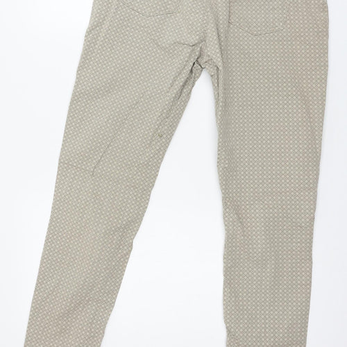 Preworn Womens Green Geometric  Trousers  Size 32 in L28 in